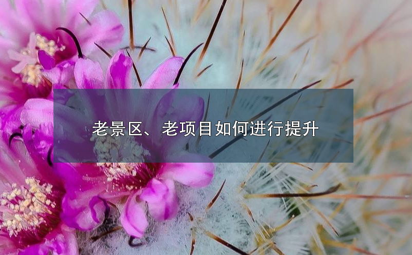 老景區(qū)、老項目如何進行提升