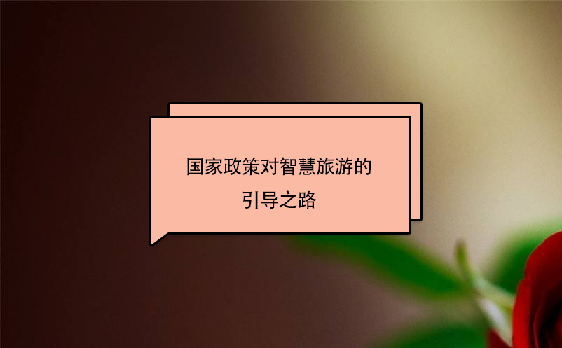 國家政策對智慧旅游的引導(dǎo)之路