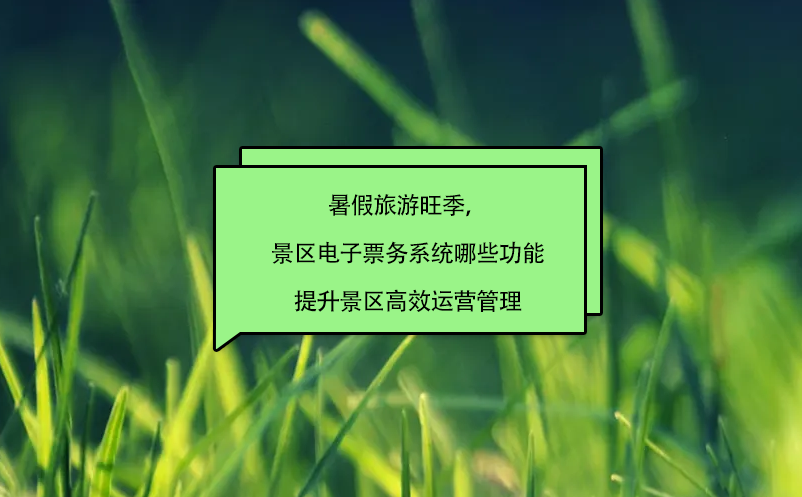 暑假旅游旺季，景區(qū)電子票務(wù)系統(tǒng)哪些功能提升景區(qū)高效運(yùn)營(yíng)管理