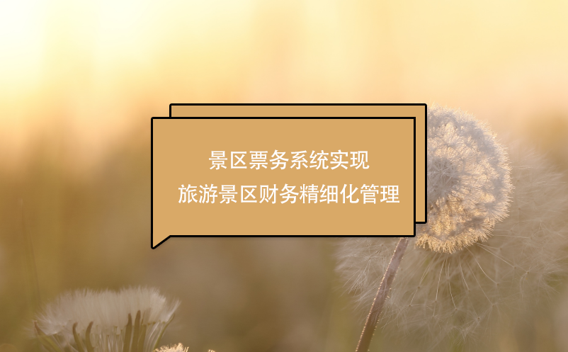 景區(qū)票務系統(tǒng)實現(xiàn)旅游景區(qū)財務精細化管理