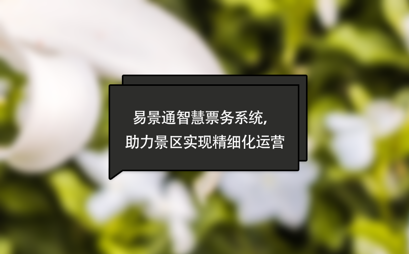 易景通智慧票務(wù)系統(tǒng)，助力景區(qū)實現(xiàn)精細(xì)化運營