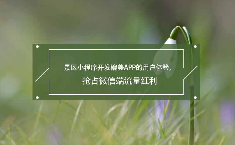 景區(qū)小程序開發(fā)媲美APP的用戶體驗，搶占微信端流量紅利