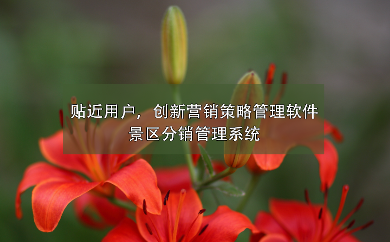 貼近用戶，創(chuàng)新營銷策略管理軟件---景區(qū)分銷管理系統(tǒng)