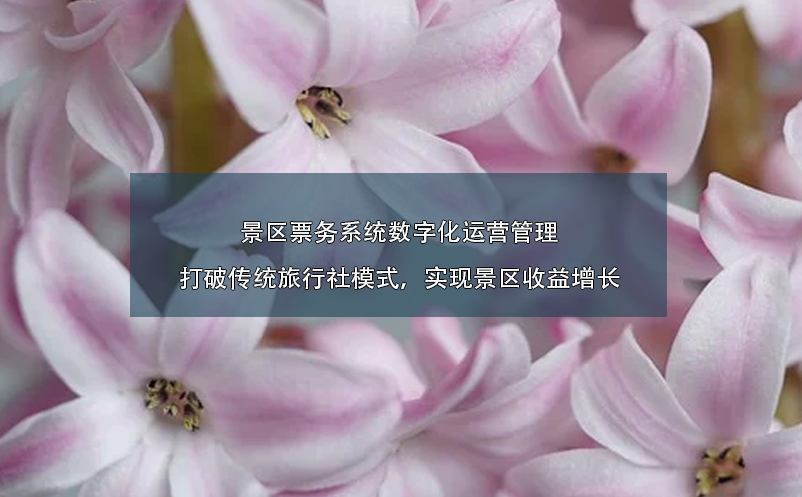 景區(qū)票務系統(tǒng)數(shù)字化運營管理：打破傳統(tǒng)旅行社模式，實現(xiàn)景區(qū)收益增長